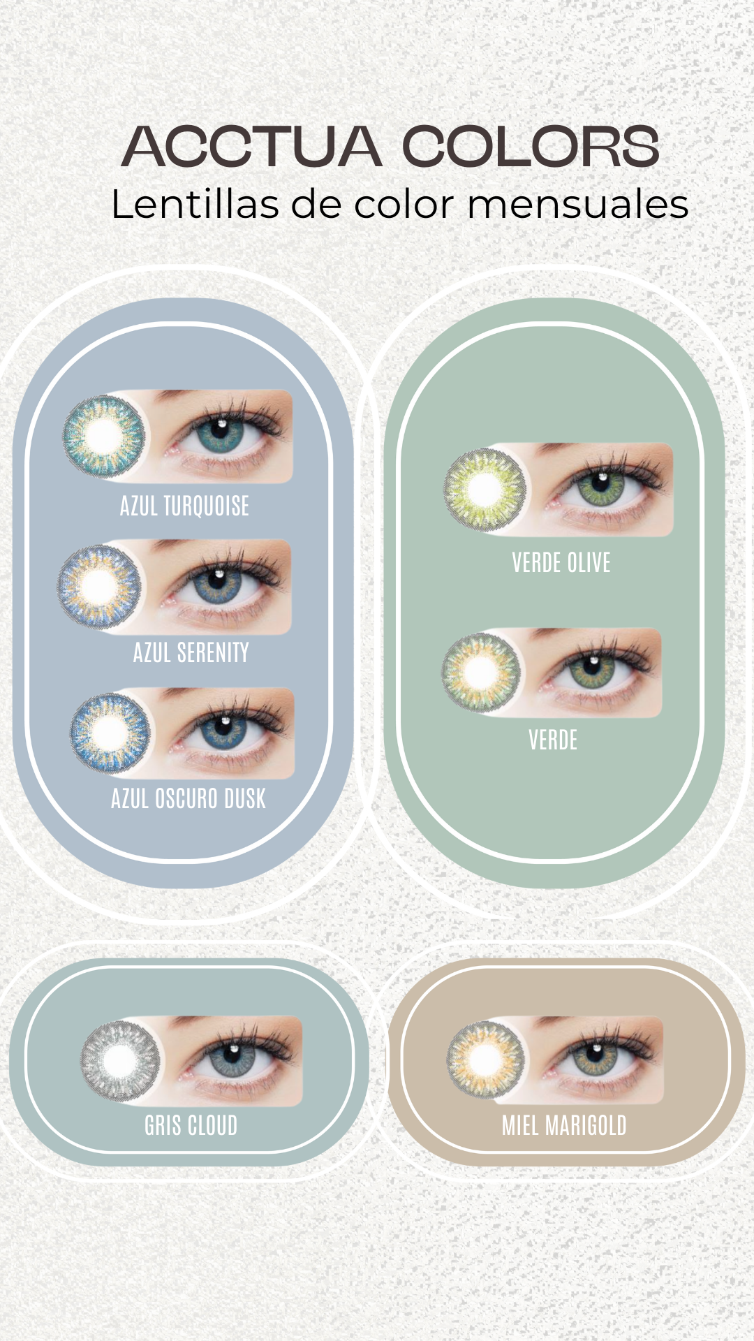 Lentillas de color ACCTUA COLORS (2 Lentillas por caja)