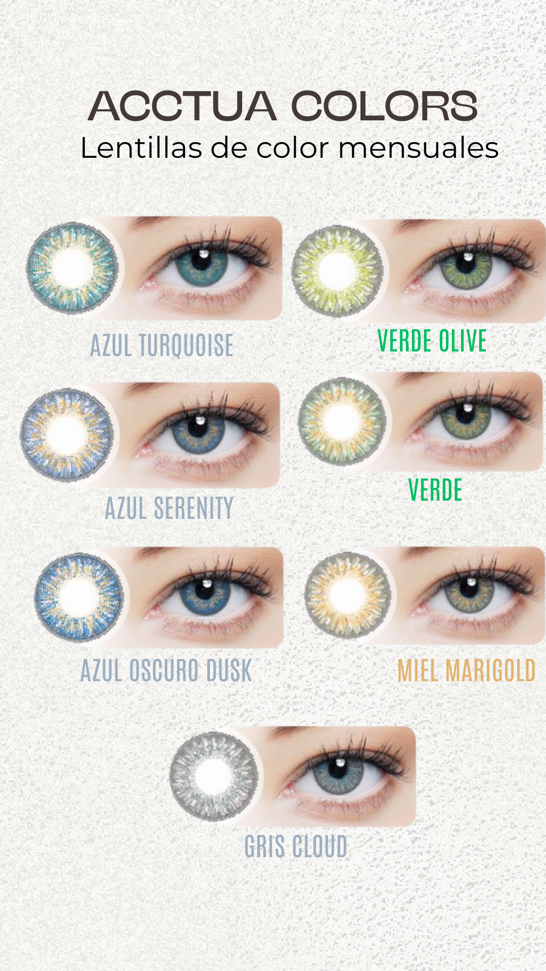 Lentillas de color ACCTUA COLORS (2 Lentillas por caja)