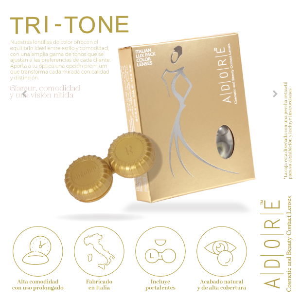 Lentillas de color Adore TRI-TONE (2 Lentillas por caja)